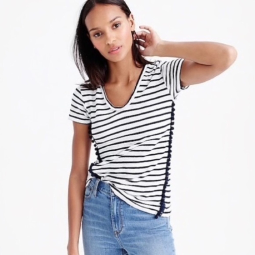 J. Crew Striped Tee Size XXS